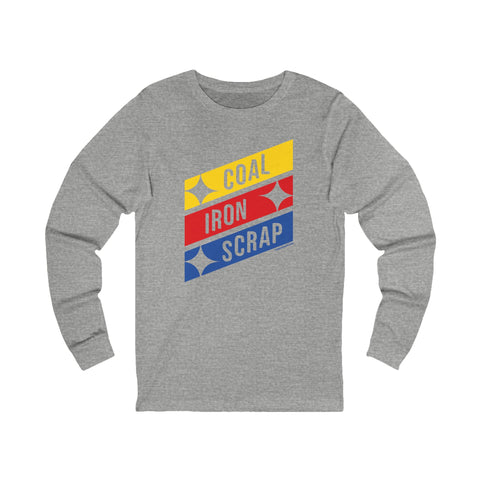 Coal Iron Scrap Long Sleeve Tee Long-sleeve Printify S Athletic Heather