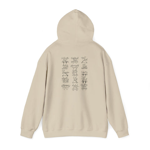 Pittsburgh Bridges Doodle - Unisex Heavy Blend™ Hooded Sweatshirt