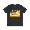 Yinz From Pittsburgh!? - Short Sleeve Tee T-Shirt Printify Dark Grey Heather S 