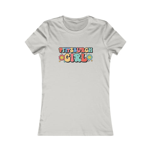 Pittsburgh Girl Retro Women's Slim Feminine Fit Tee