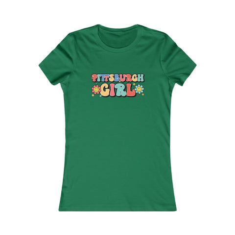 Pittsburgh Girl Retro Women's Slim Feminine Fit Tee
