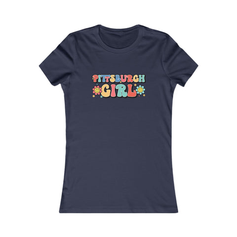 Pittsburgh Girl Retro Women's Slim Feminine Fit Tee