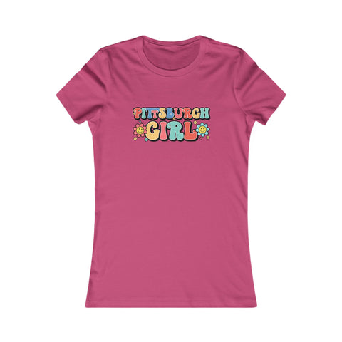 Pittsburgh Girl Retro Women's Slim Feminine Fit Tee