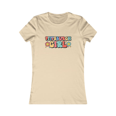 Pittsburgh Girl Retro Women's Slim Feminine Fit Tee