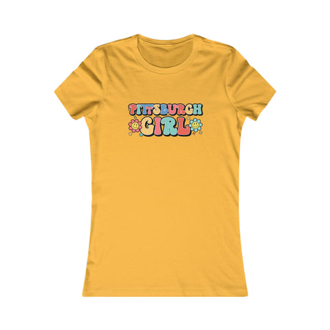Pittsburgh Girl Retro Women's Slim Feminine Fit Tee