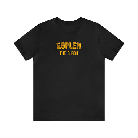 Esplen  - The Burgh Neighborhood Series - Unisex Jersey Short Sleeve Tee T-Shirt Printify Black S 