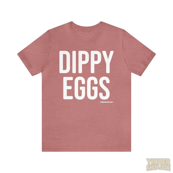 Dippy Eggs Pittsburgh Culture T-Shirt - Short Sleeve Tee T-Shirt Printify Heather Mauve S 