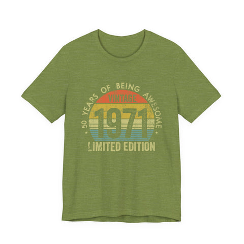 Vintage 1971 Awesome - Unisex Jersey Short Sleeve Tee