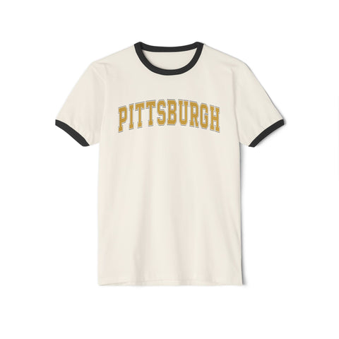 Vintage Classic Pittsburgh Unisex Cotton Ringer T-Shirt
