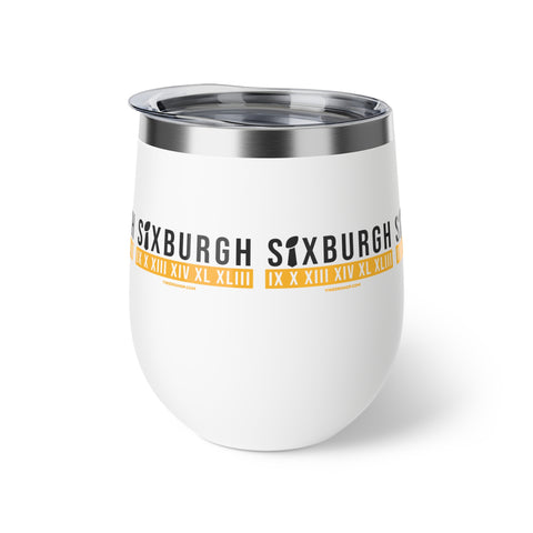 Pittsburgh Football Sixburgh Copper Vacuum Insulated Cup, 12oz Mug Printify   