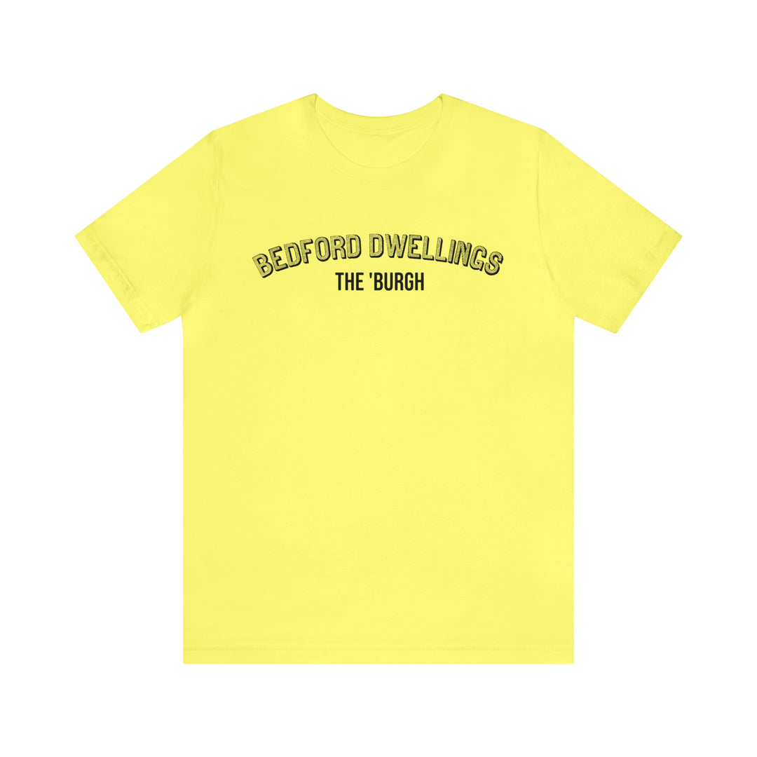Bedford-Dwellings  - The Burgh Neighborhood Series - Unisex Jersey Short Sleeve Tee T-Shirt Printify Yellow S 