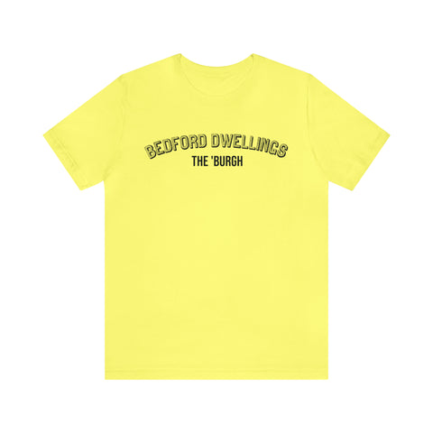 Bedford-Dwellings  - The Burgh Neighborhood Series - Unisex Jersey Short Sleeve Tee T-Shirt Printify Yellow S 