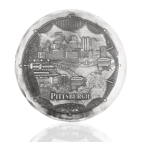 Pittsburgh Bridges Skyline Coaster Coasters Wendell August Forge Default Title  