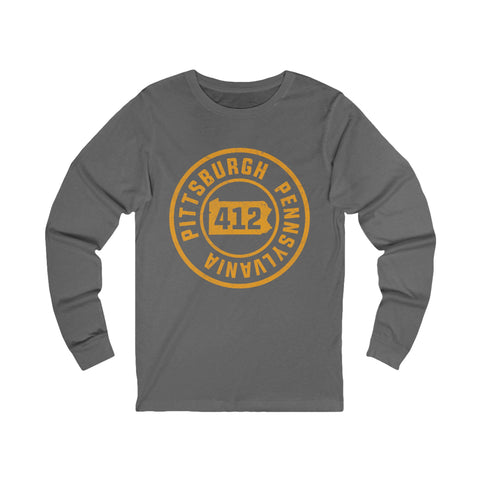 412 Pittsburgh Stamp - Unisex Long Sleeve Tee