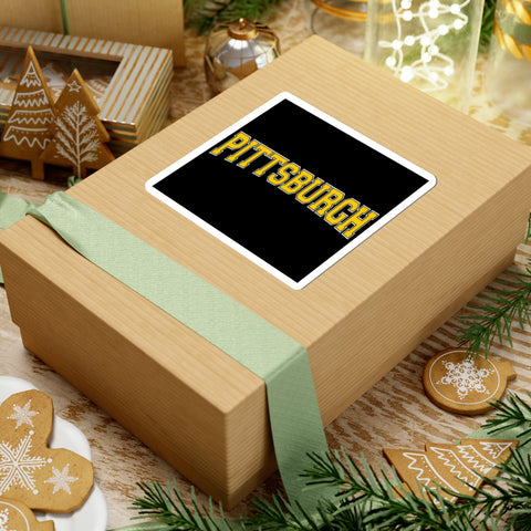 Pittsburgh Varsity Letters Block Stickers