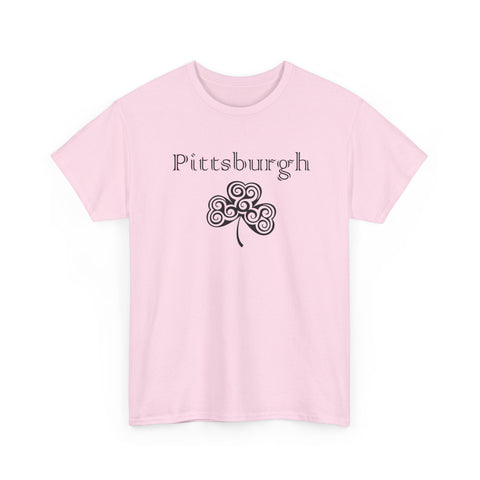 Pittsburgh Irish Clover - Unisex Heavy Cotton Tee