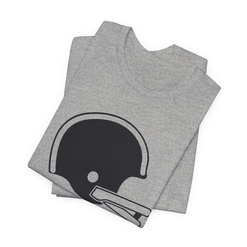 Classic Retro Football Helmet - Unisex Jersey Short Sleeve Tee