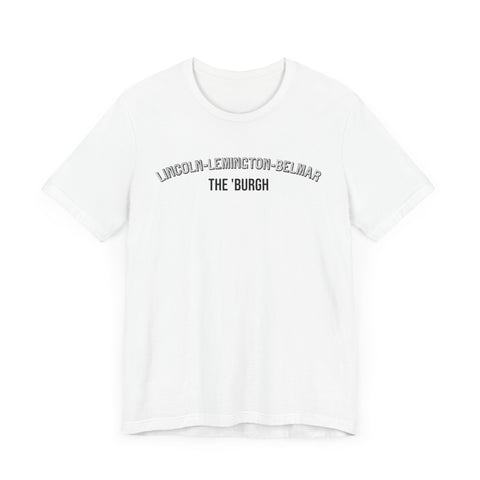 Lincoln-Lemington-Belmar - The Burgh Neighborhood Series - Unisex Jersey Short Sleeve Tee T-Shirt Printify   