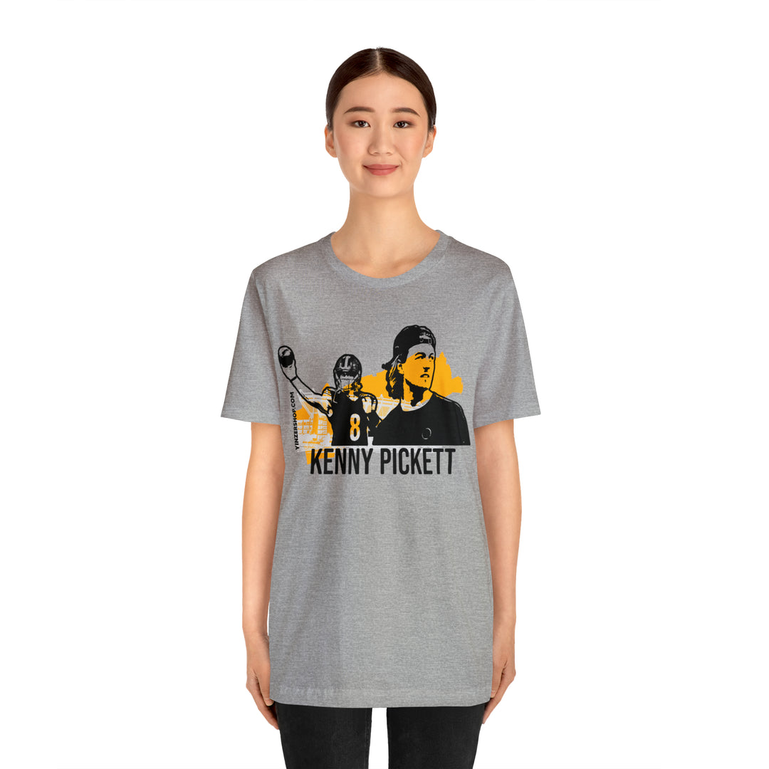 Kenny Pickett Pittsburgh Headliner Series T-Shirt - Short Sleeve Tee T-Shirt Printify   