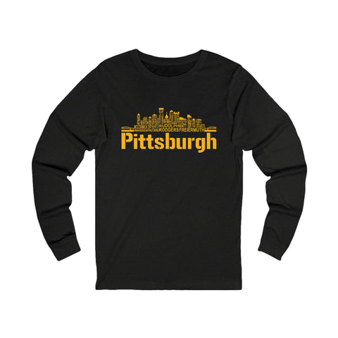 Pittsburgh Football Team Names - Unisex Long Sleeve Tee