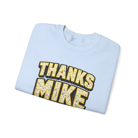 Thanks Mike Tomlin Message on a Heavy Blend™ Crewneck Sweatshirt