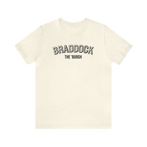 Braddock - The Burgh Neighborhood Series - Unisex Jersey Short Sleeve Tee T-Shirt Printify Natural S 
