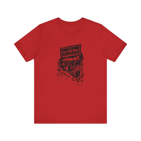 Fort Pitt Beer Building - Retro - Short Sleeve Tee