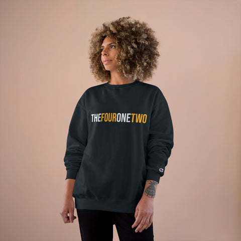 The Four One Two - Area Code - Champion Crewneck Sweatshirt Sweatshirt Printify   