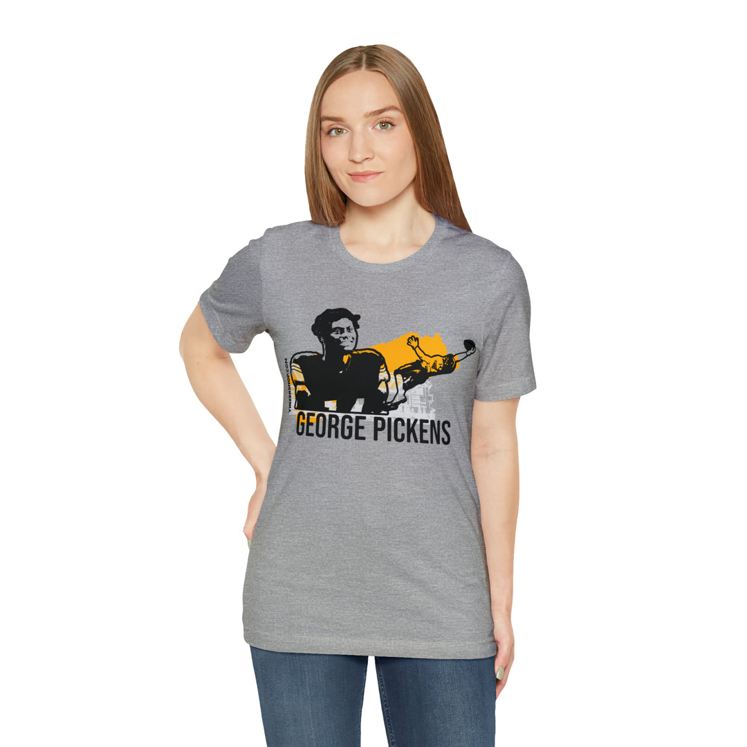 George Pickens Pittsburgh Headliner Series T-Shirt - Short Sleeve Tee T-Shirt Printify   