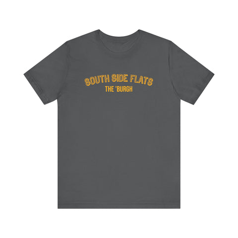 South Side Flats - The Burgh Neighborhood Series - Unisex Jersey Short Sleeve Tee T-Shirt Printify Asphalt XS 