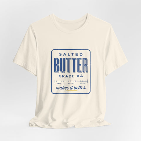 Salted Butter Label Tee | Vintage Food Graphics, Retro Diner Typography