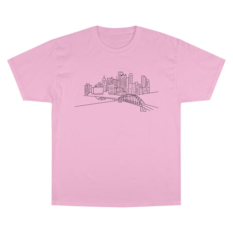 Pittsburgh Skyline - Champion T-Shirt