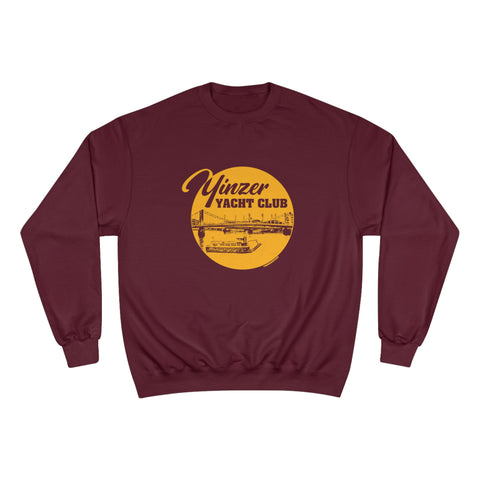 Yinzer Yacht Club - Champion Sweatshirt Sweatshirt Printify Maroon S