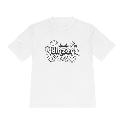 Yinzer Icon Doodles - Sport-Tek Unisex Moisture Wicking Tee