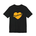 Pittsburgh Retro Heart - Short sleeve t-shirt T-Shirt Printify Black S