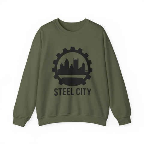 Steel City Gear Skyline - Heavy Blend™ Crewneck Sweatshirt