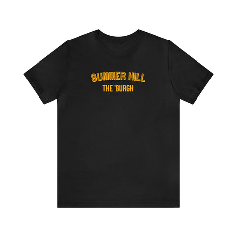 Summer Hill - The Burgh Neighborhood Series - Unisex Jersey Short Sleeve Tee T-Shirt Printify Black S 
