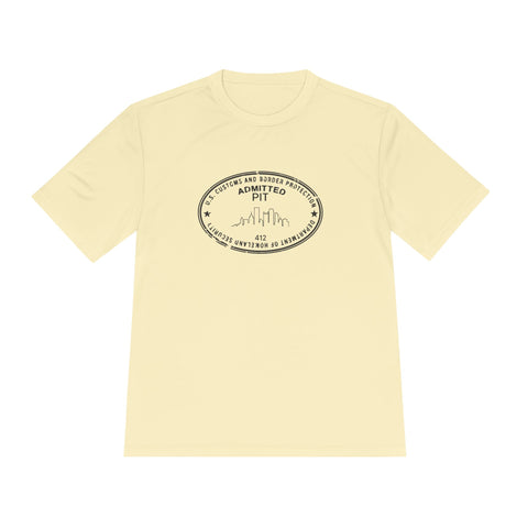 Pittsburgh Border Stamp - Sport-Tek Unisex Moisture Wicking Tee