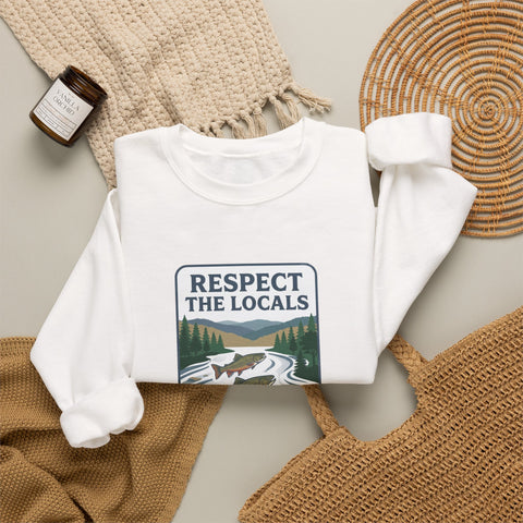 Respect the Locals River Steward Sweatshirt | Vintage National Park Wildlife