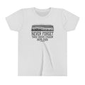 Never Forget Pittsburgh Three River Stadium - Youth Short Sleeve Tee Kids clothes Printify Ash S