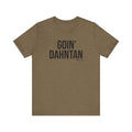 Pittsburgh GOIN' DAHNTAHN T-Shirt - SHORT SLEEVE TEE T-Shirt Printify Heather Olive S 