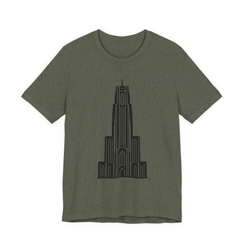 Pitt Cathedral of Learning - Unisex Jersey Short Sleeve Tee
