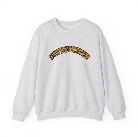 Pittsburgh Block Letters - Heavy Blend™ Crewneck Sweatshirt