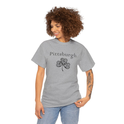 Pittsburgh Irish Clover - Unisex Heavy Cotton Tee