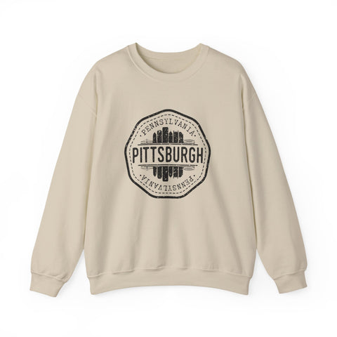 Pittsburgh Vintage Stamp - Heavy Blend™ Crewneck Sweatshirt