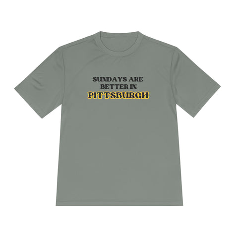 Pittsburgh Sundays - Sport-Tek Unisex Moisture Wicking Tee