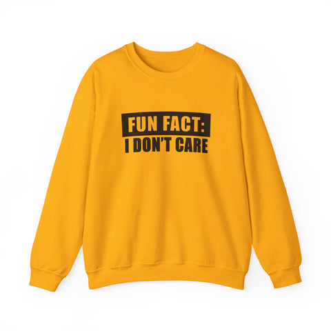 Fun Fact: I Don't Care (Pittsburgh Sarcasm Series) - Heavy Blend™ Crewneck Sweatshirt