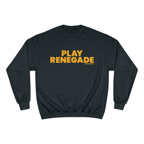 Play Renegade - Champion Sweatshirt Sweatshirt Printify Black S 