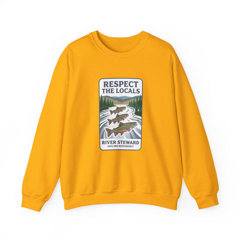 Respect the Locals River Steward Sweatshirt | Vintage National Park Wildlife