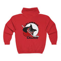 Columbus Owls™ Hoodie (Zip)  Vintage Ice Hockey Red S 